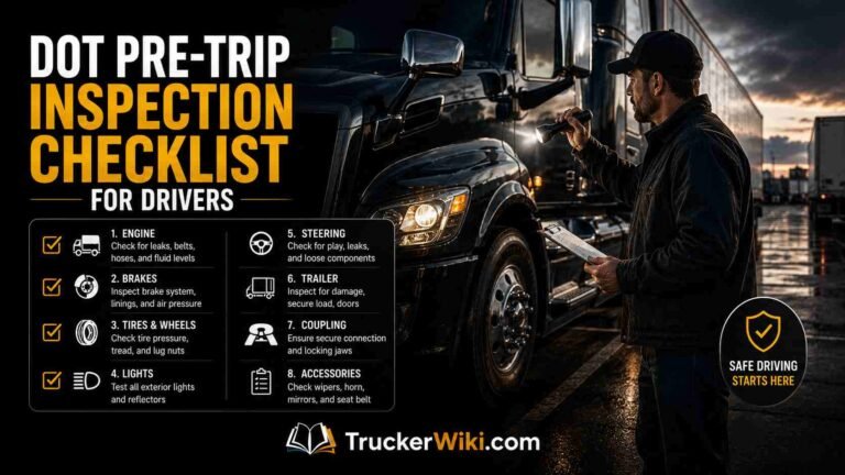 feature image for article: DOT Pre-Trip Inspection Checklist for Drivers