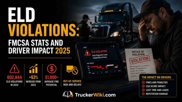 feature image for article ELD Violations: FMCSA Stats and Driver Impact 2025