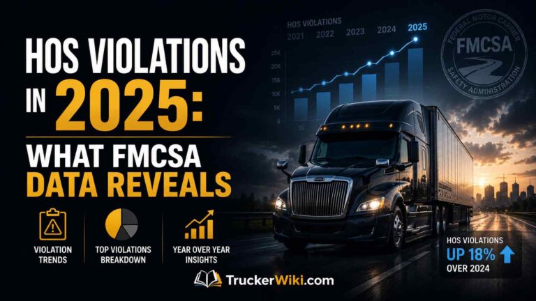 feature image for article: HOS Violations in 2025: What FMCSA Data Reveals