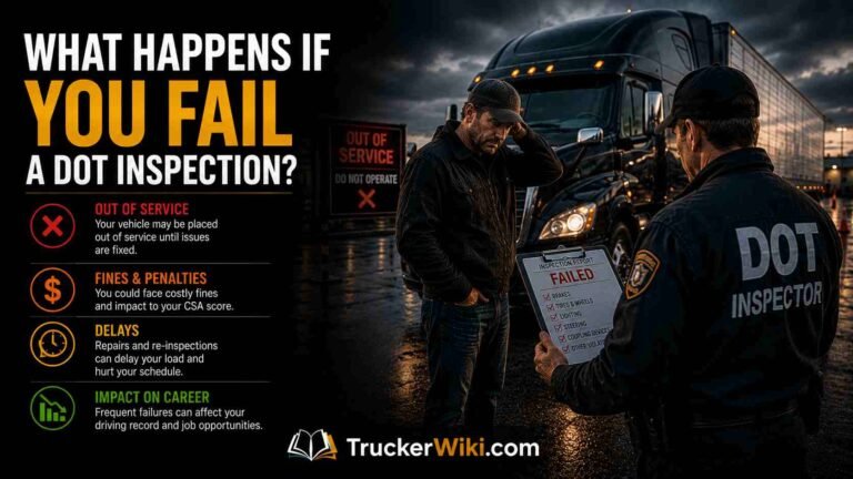 feature image for article: What Happens If You Fail a DOT Inspection?